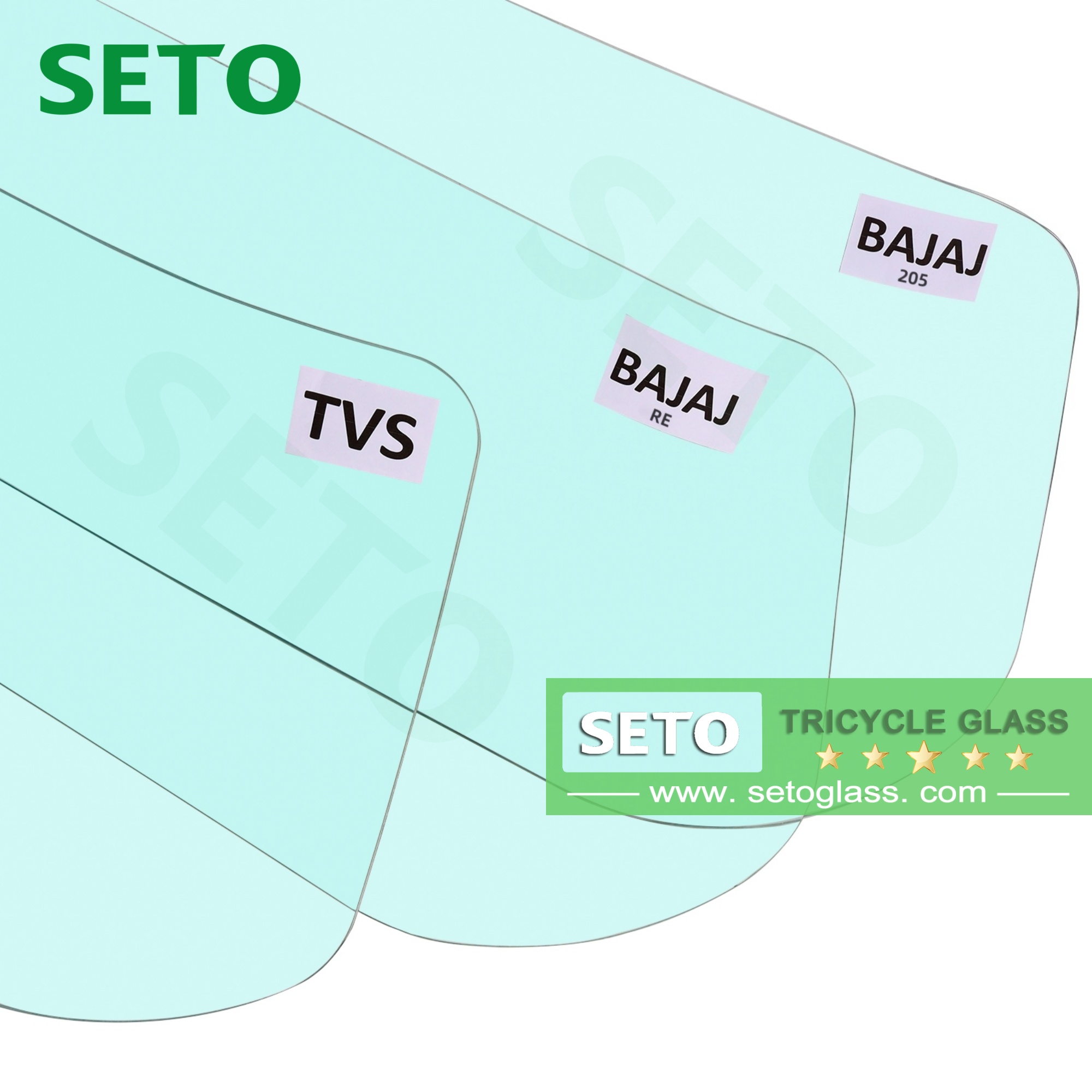 Bajaj Auto Rickshaw Body Part Bajaj re 205three Wheeler Передний передний ветровой стеклян 